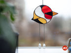 Round Bird Stained Glass