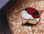 Round Bird Stained Glass