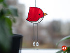Round Bird Stained Glass