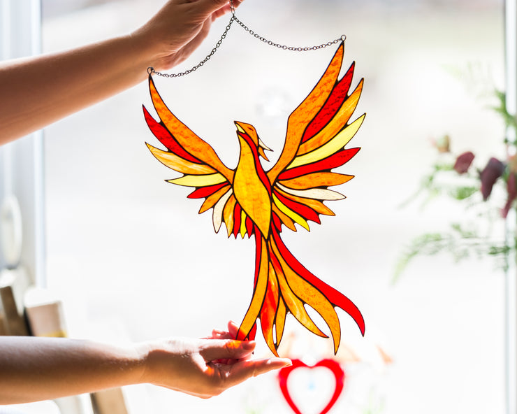 Phoenix-firebird Suncatcher Window Hangings