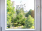 Spider suncatcher - Stained glass spider on the web