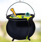 Halloween Stained Glass Witches Cauldron - Handcrafted Suncatcher for Witchy Home Decor and Unique Halloween Gifts