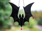 Halloween Stained Glass Bat Suncatcher - Spooky & Stylish Home Decor