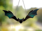 Stained glass bat suncatcher for window hangings