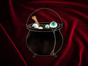 Halloween Stained Glass Witches Cauldron - Handcrafted Suncatcher for Witchy Home Decor and Unique Halloween Gifts