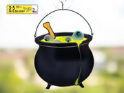 Halloween Stained Glass Witches Cauldron - Handcrafted Suncatcher for Witchy Home Decor and Unique Halloween Gifts
